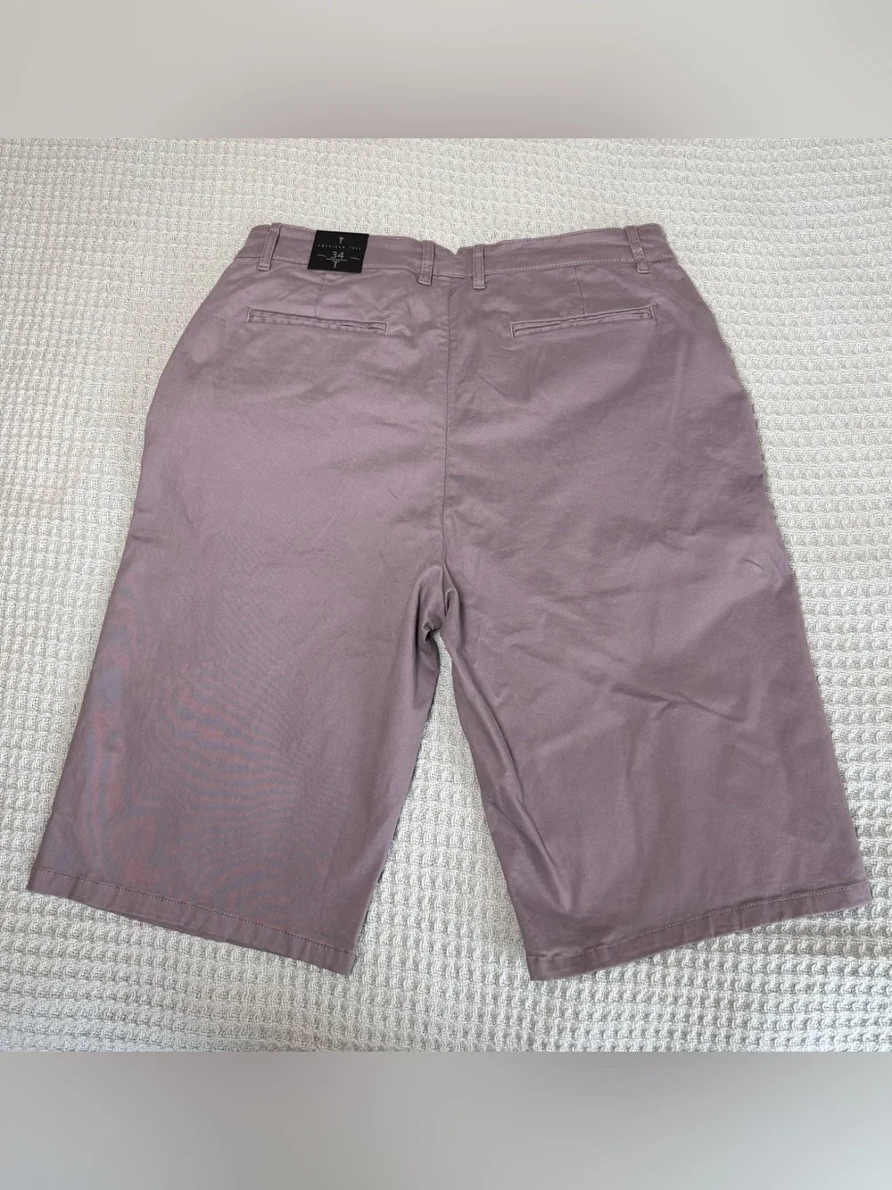 NWT American Tall Chino Shorts Mens 34T Gray Pants Preppy Classic 12